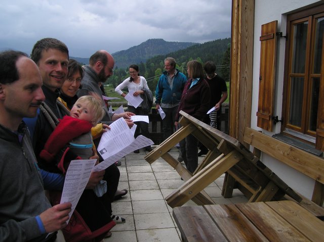 Gemeindeausflug 2010 auf der Kelheimer Hütte
